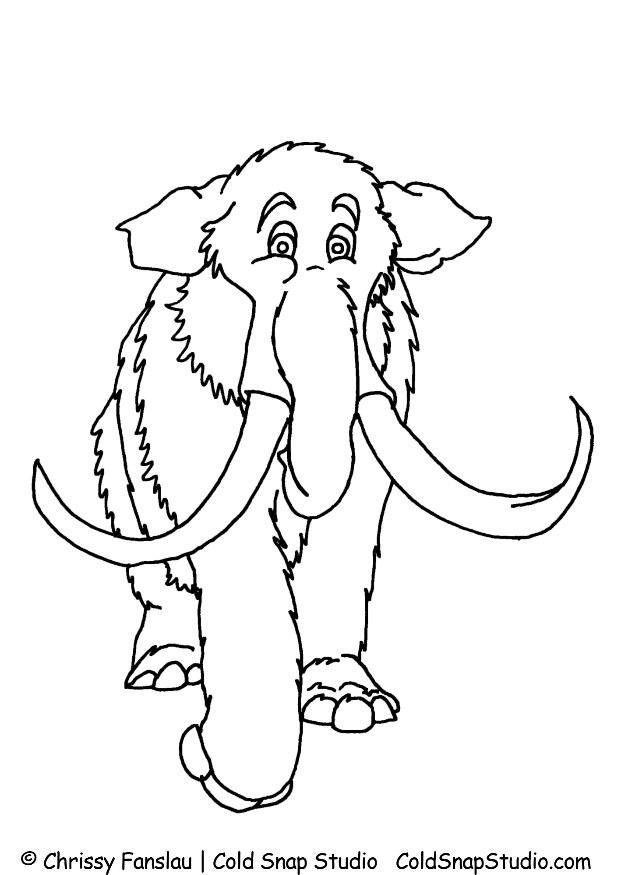 mammut Disegno da colorare mammut