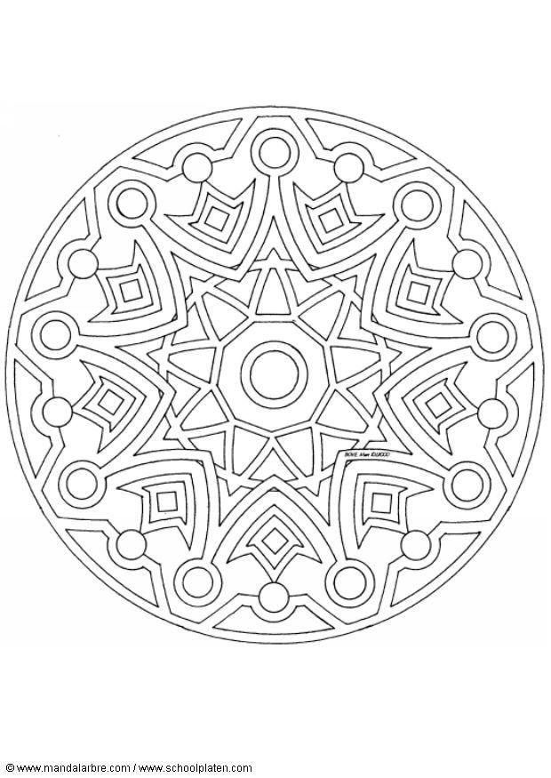 mandala-1502l Disegno da colorare mandala-1502l