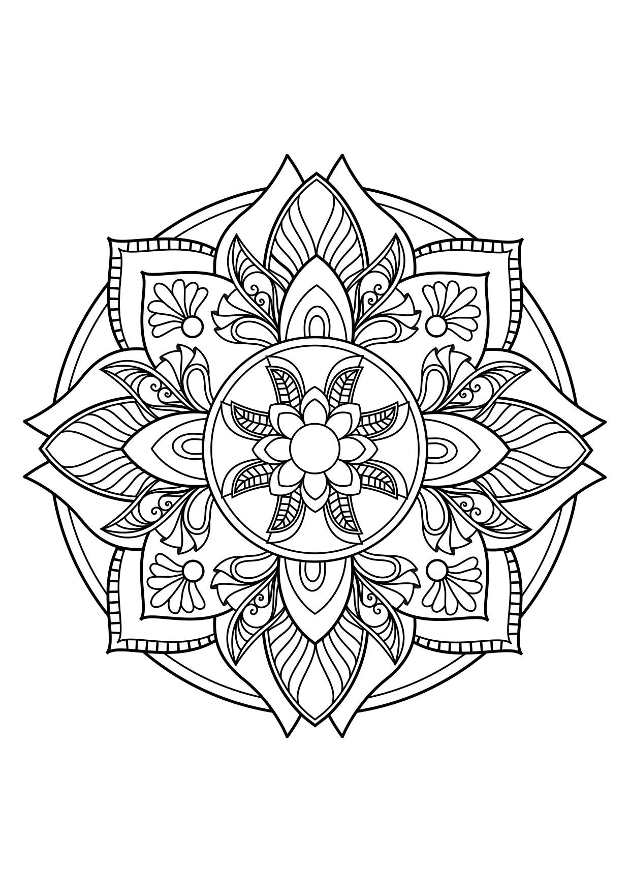 mandala Disegno da colorare mandala