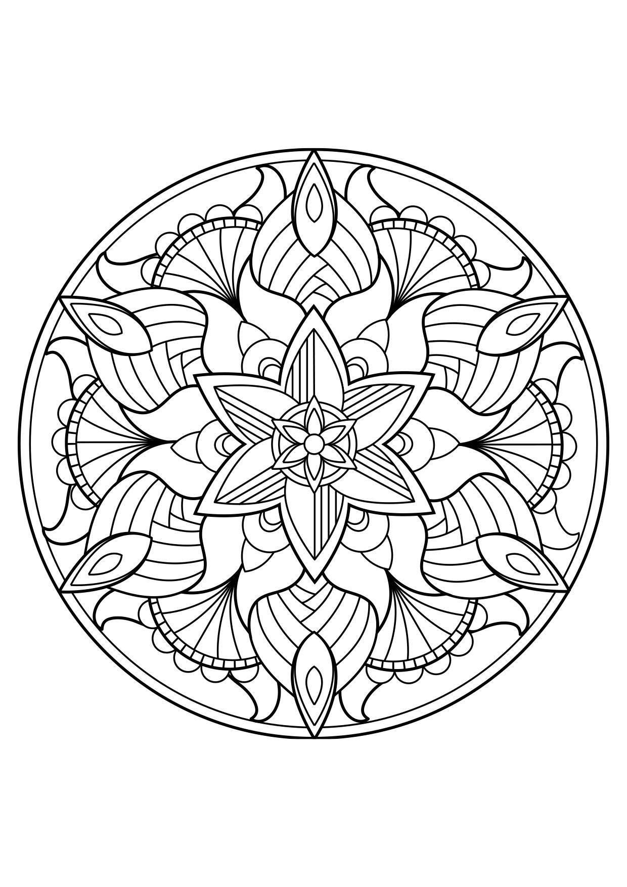 mandala Disegno da colorare mandala