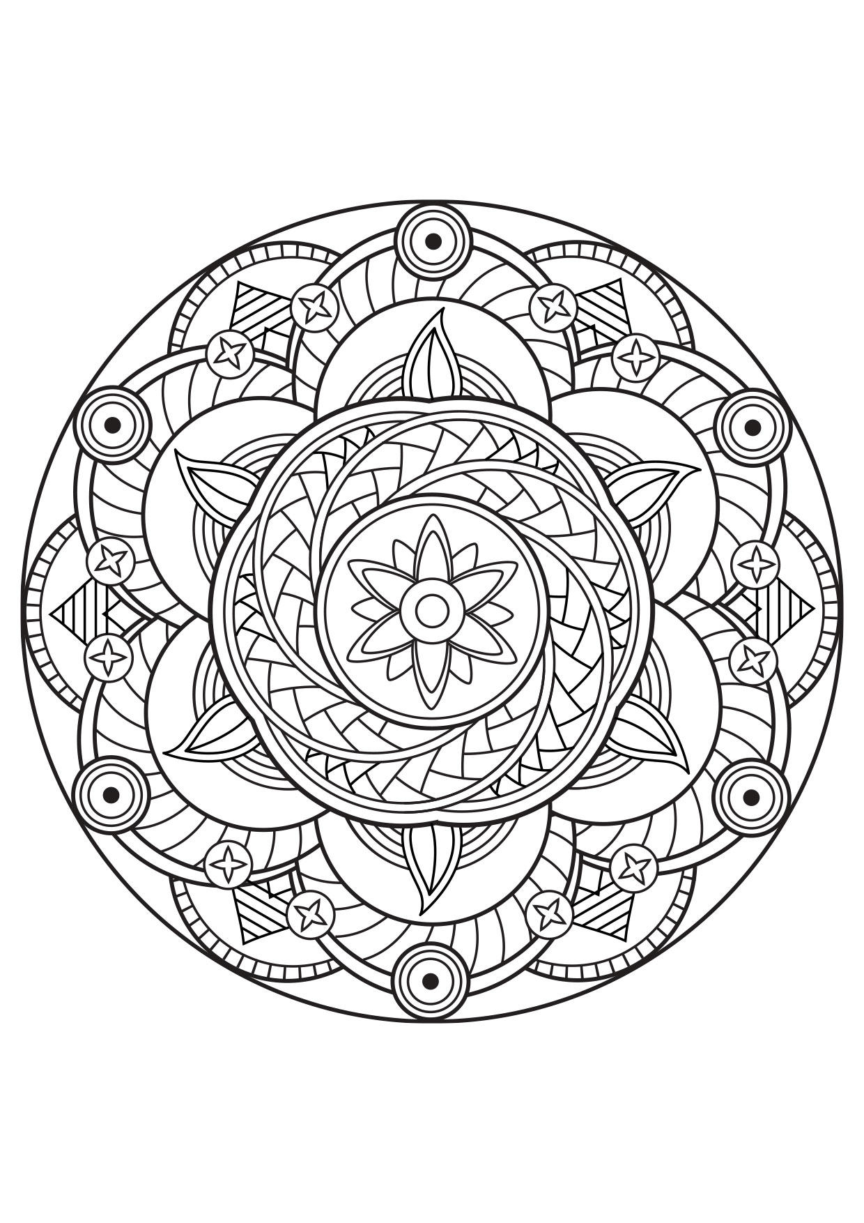 mandala Disegno da colorare mandala