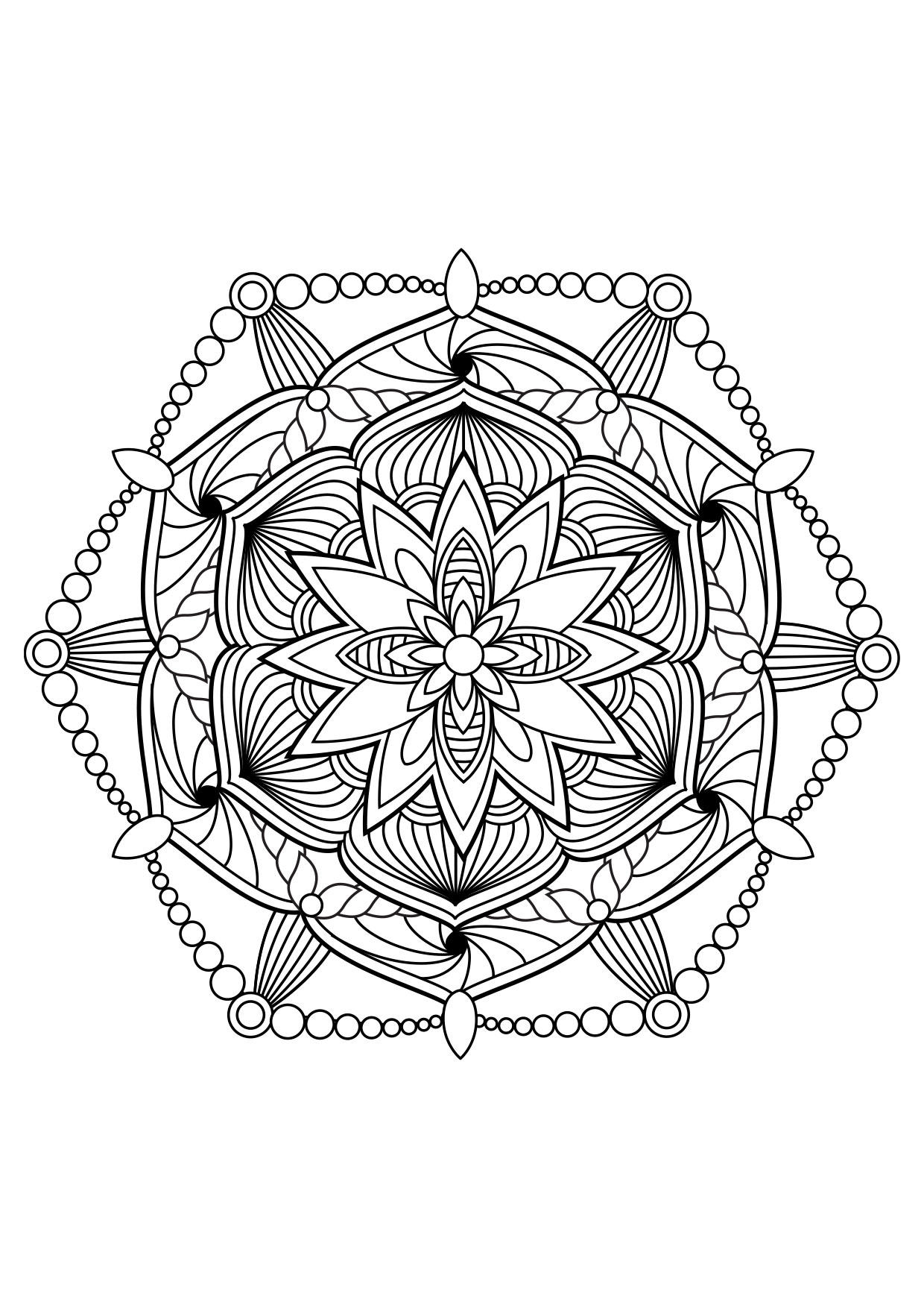 mandala Disegno da colorare mandala