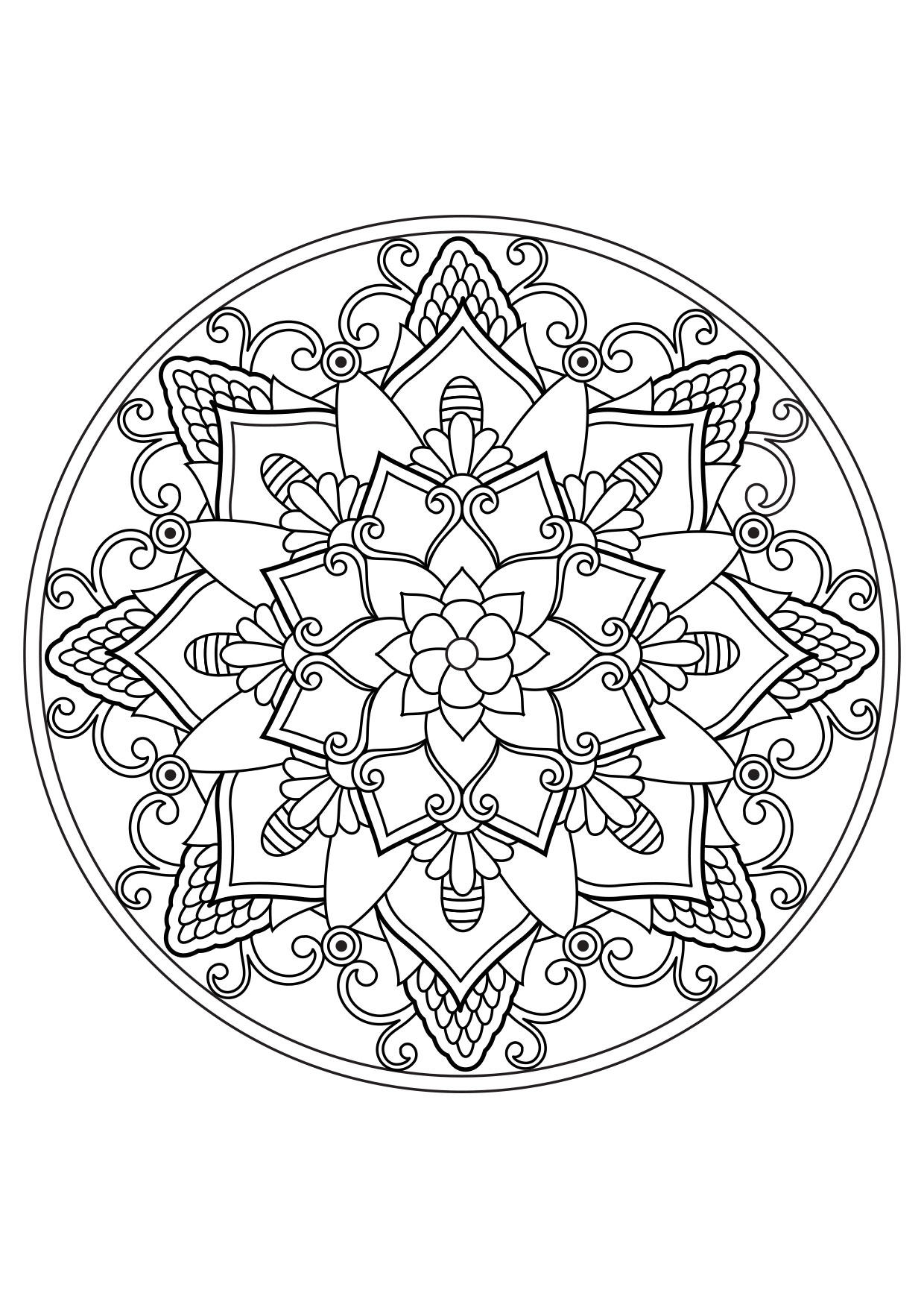 mandala Disegno da colorare mandala