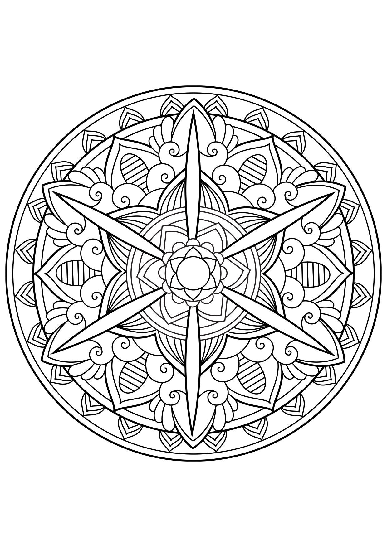 mandala Disegno da colorare mandala