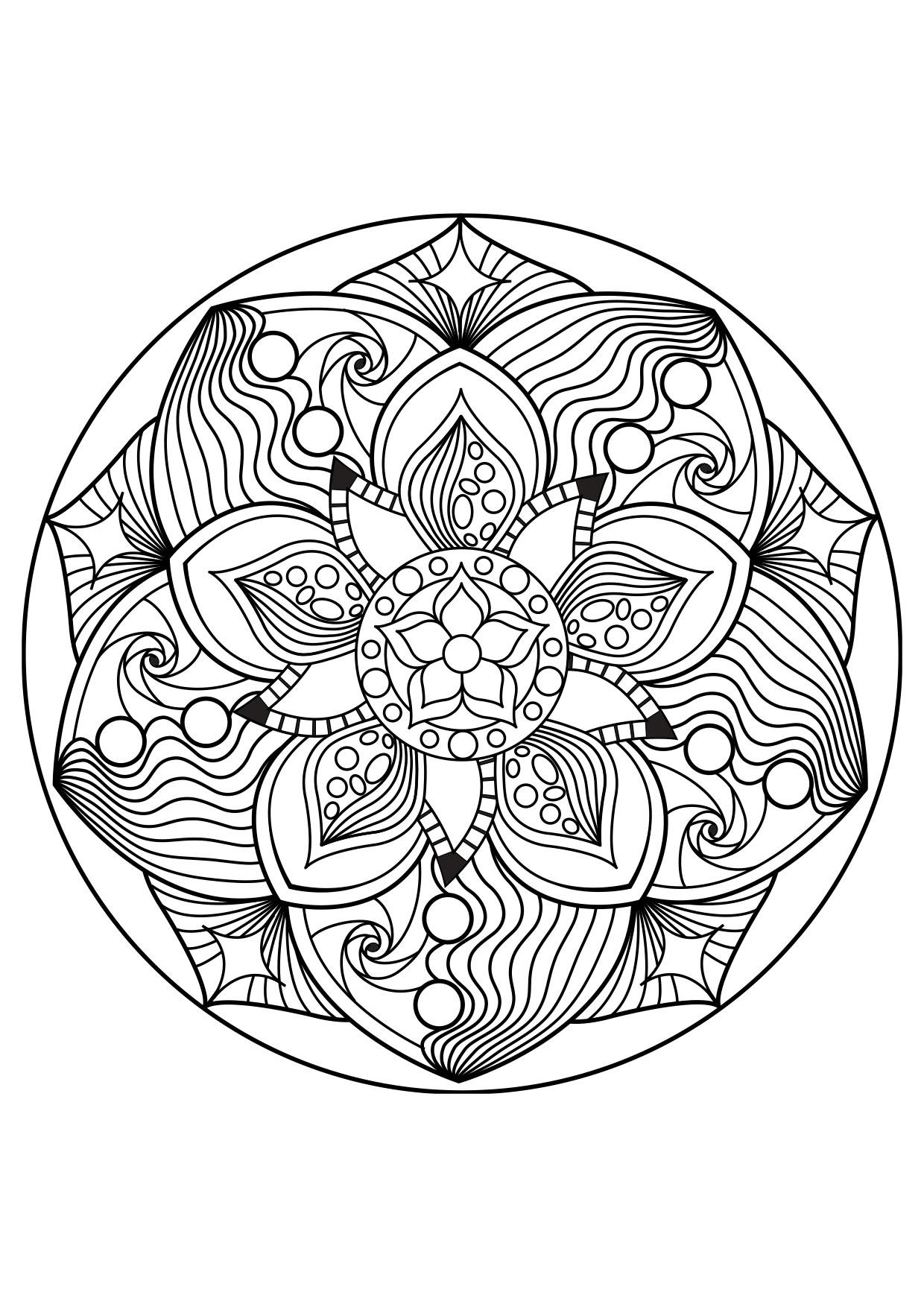 mandala Disegno da colorare mandala