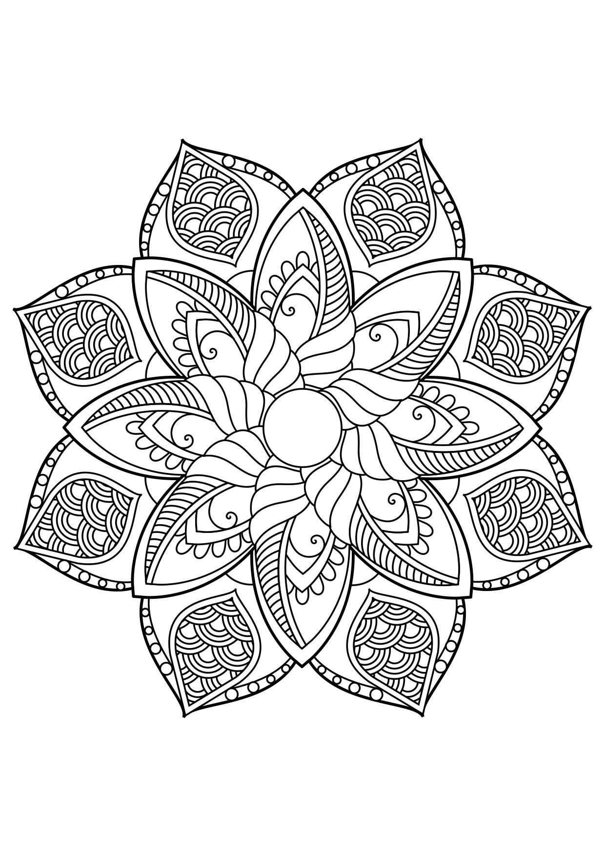 mandala Disegno da colorare mandala