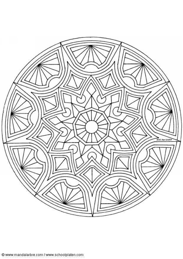 mandala c2 Disegno da colorare mandala c2