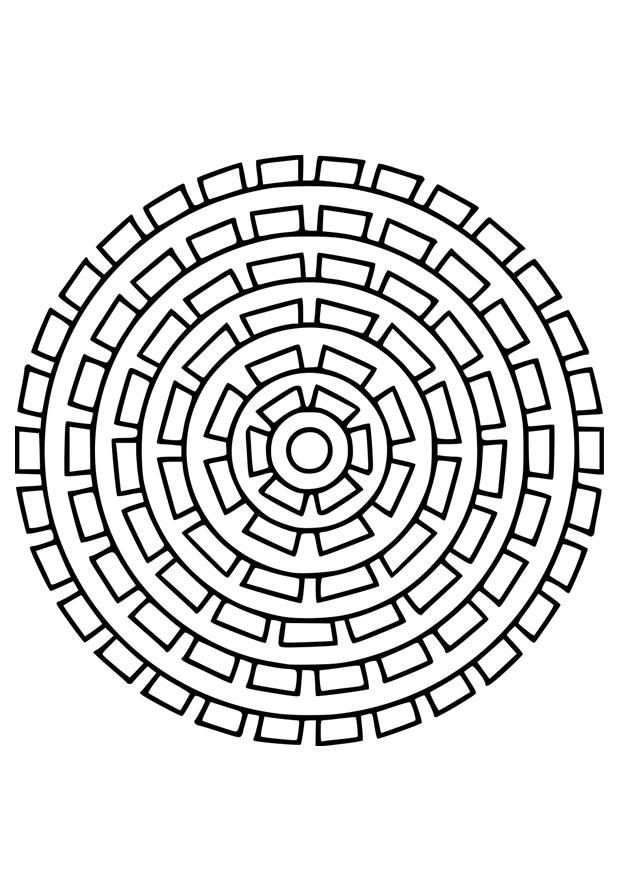mandala25 Disegno da colorare mandala25