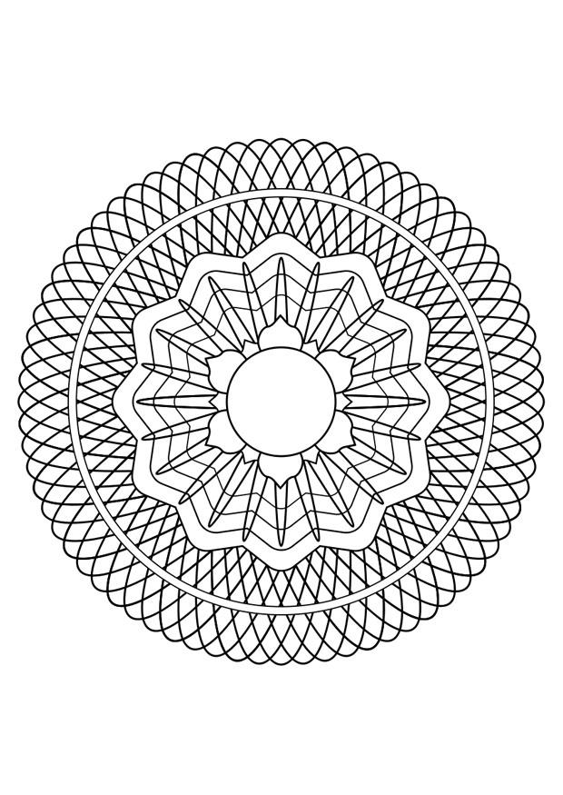 Disegno da colorare mandala30