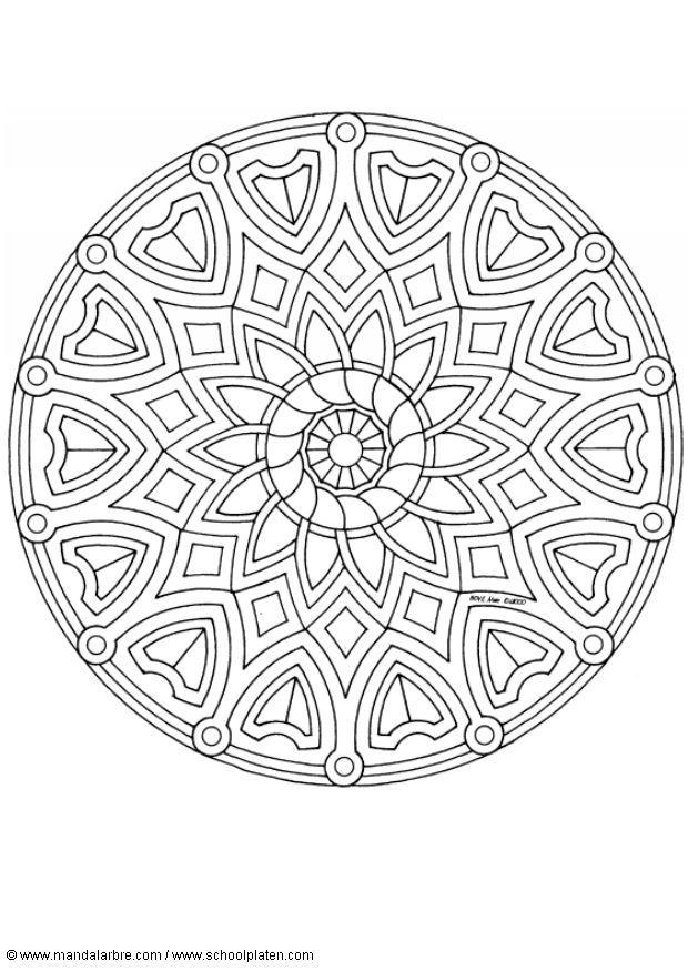 Disegno da colorare mandalaa1