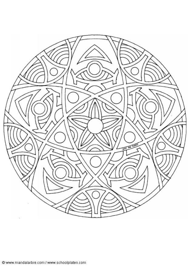 Disegno da colorare mandalac9