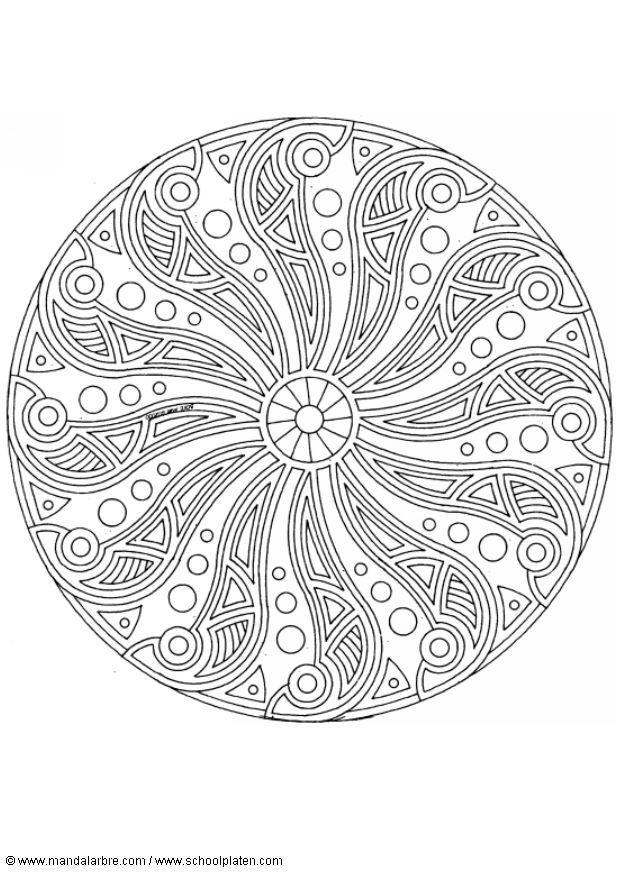 mandalaf4 Disegno da colorare mandalaf4