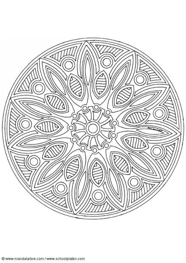 mandalaf5 Disegno da colorare mandalaf5
