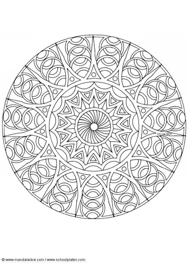 Disegno da colorare mandalaf7