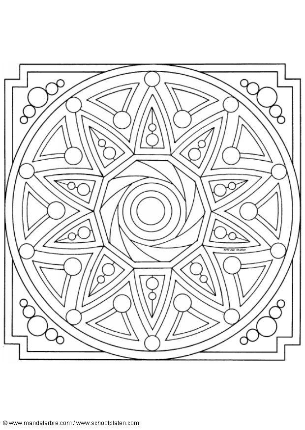 Disegno da colorare mandalaq2