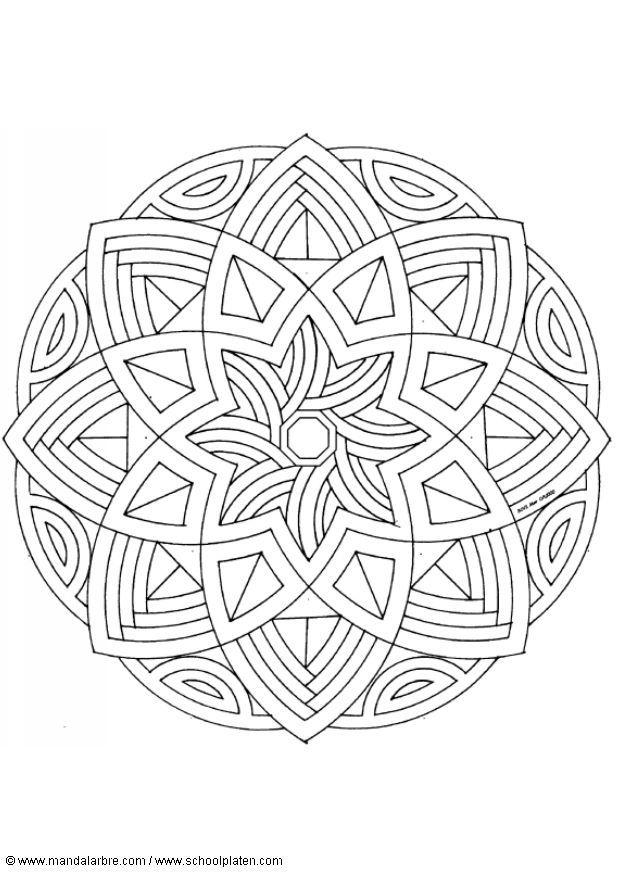 Disegno da colorare mandalaq5