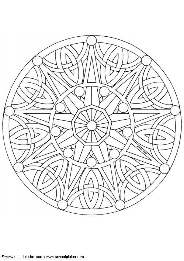 Disegno da colorare mandalas1