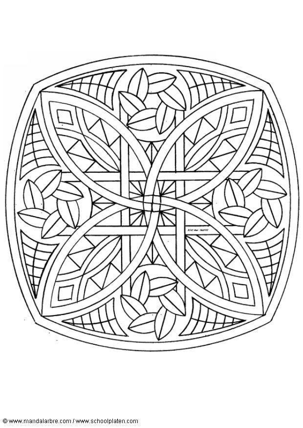 Disegno da colorare mandalas2