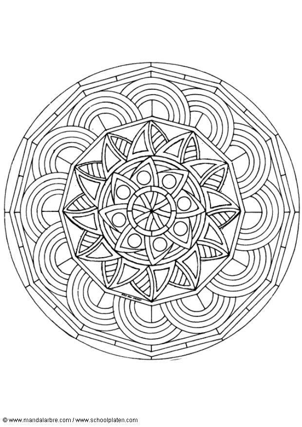 Disegno da colorare mandalas5