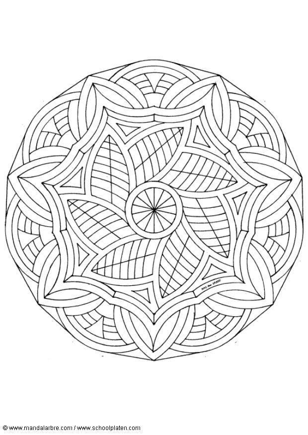 Disegno da colorare mandalas7