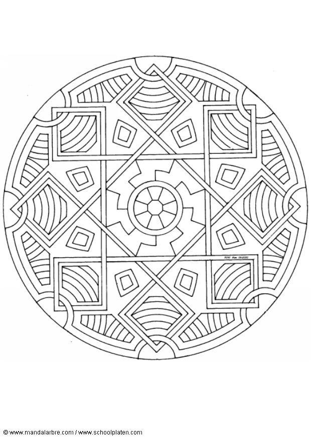 Disegno da colorare mandalav1