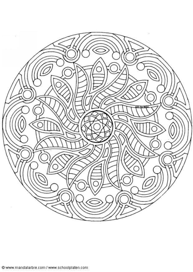 Disegno da colorare mandalaw1