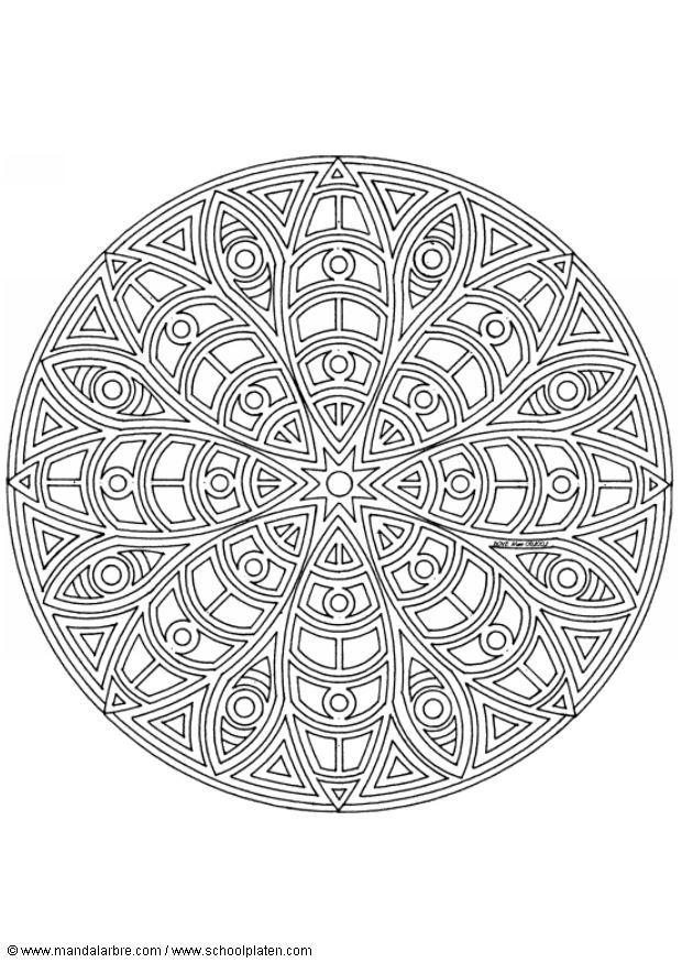 mandalax4 Disegno da colorare mandalax4