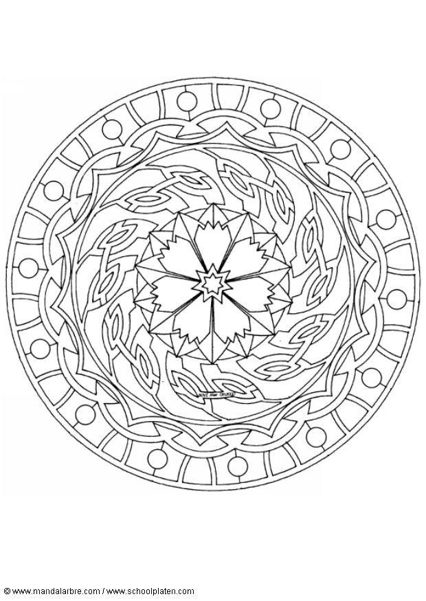 Disegno da colorare mandalaz2