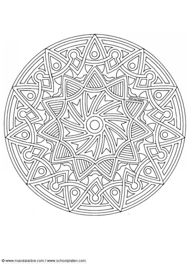 Disegno da colorare mandalaz5