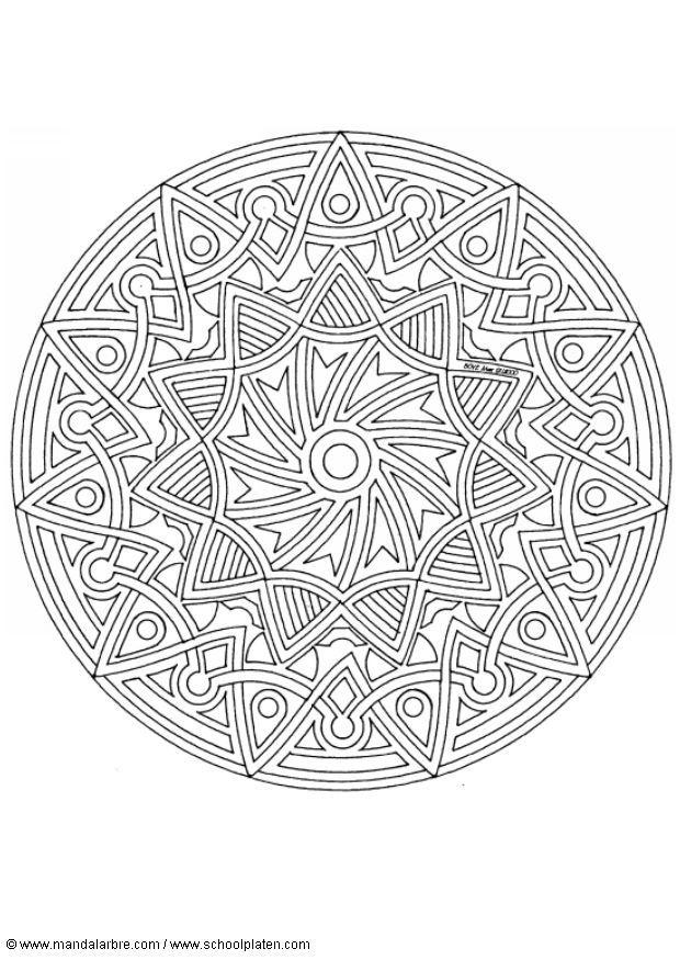 Disegno da colorare mandalaz6