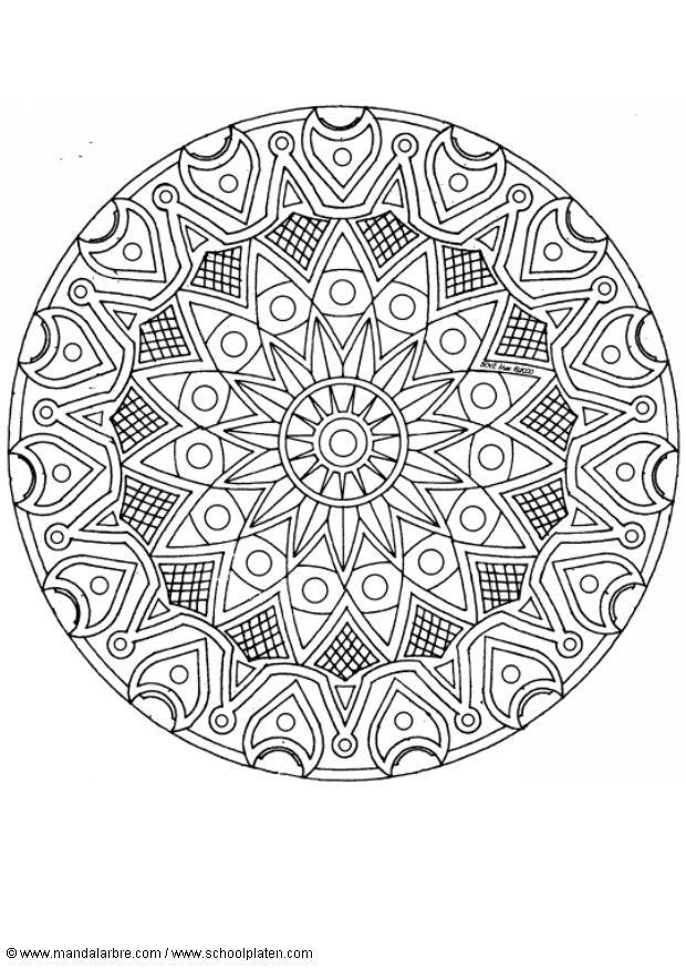 Disegno da colorare mandalaz7