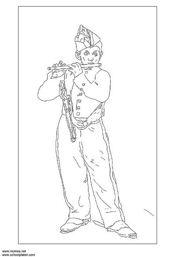 Disegno da colorare manet
