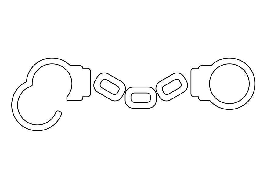 manette Disegno da colorare manette