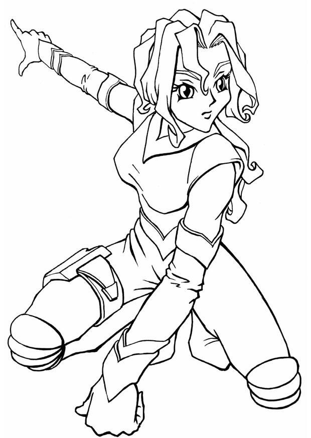 manga space girl Disegno da colorare manga space girl