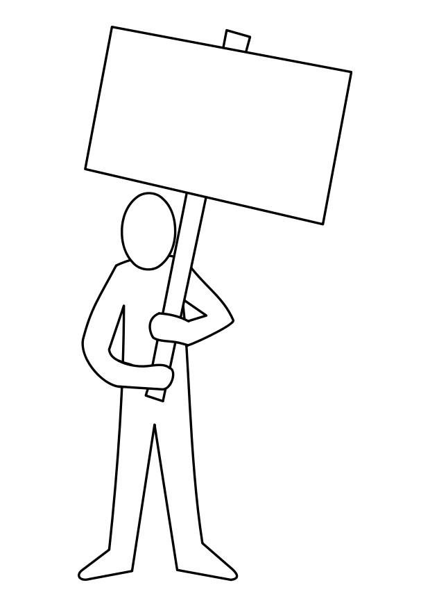 manifestare Disegno da colorare manifestare
