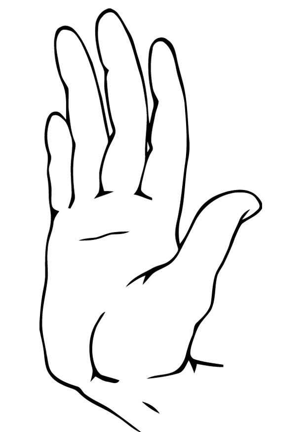 mano Disegno da colorare mano