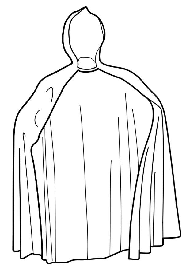 mantello Disegno da colorare mantello