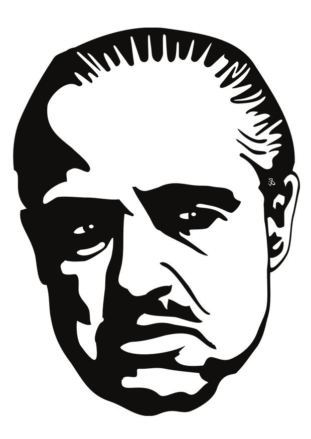 Disegno da colorare marlon brando