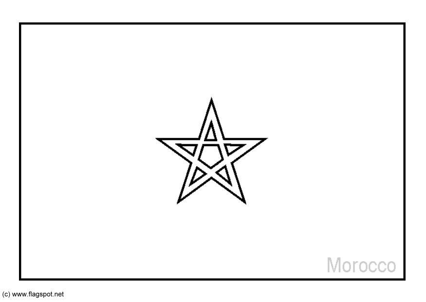 marocco Disegno da colorare marocco