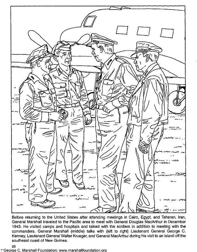 marshall, kennedy, krueger, macarthur Disegno da colorare marshall, kennedy, krueger, macarthur