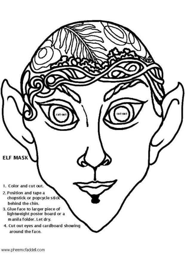 maschera da elfo Laboratorio creativo maschera da elfo