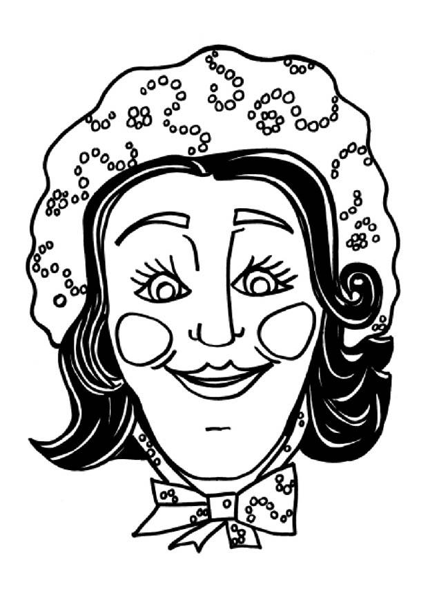 maschera di caterina Laboratorio creativo maschera di caterina