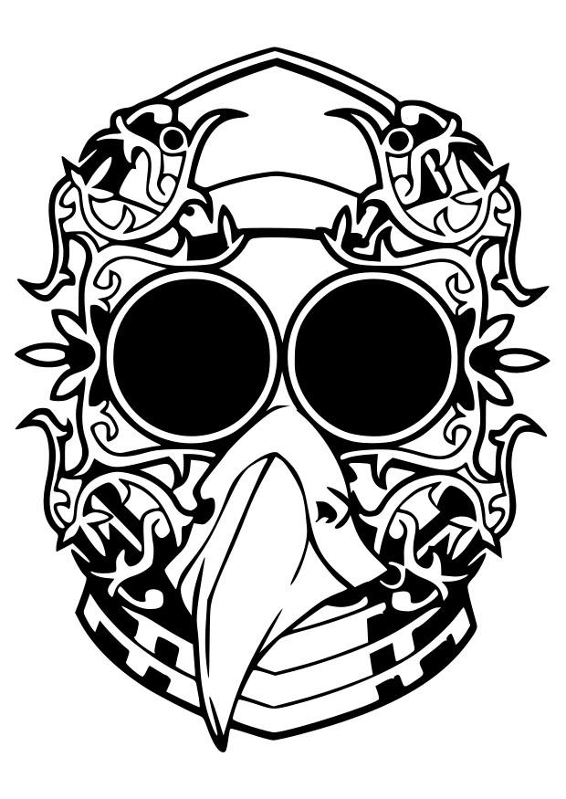 maschera fantasy Disegno da colorare maschera fantasy