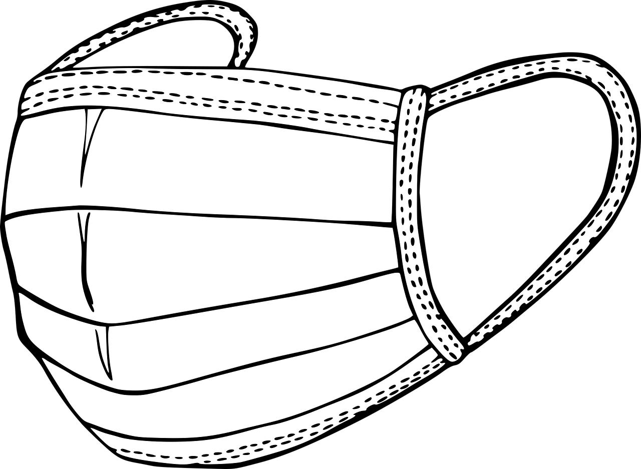 Disegno da colorare maschera viso