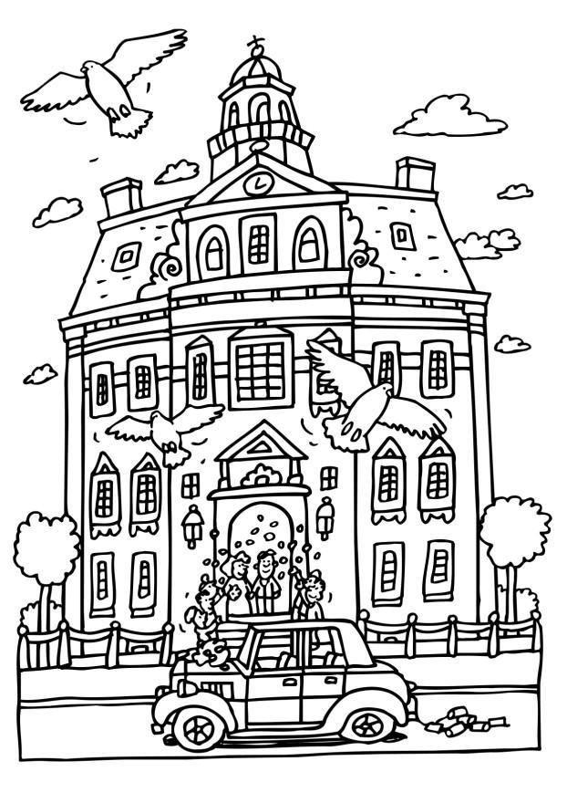 matrimonio Disegno da colorare matrimonio