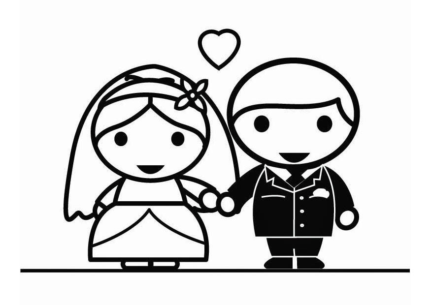 matrimonio Disegno da colorare matrimonio