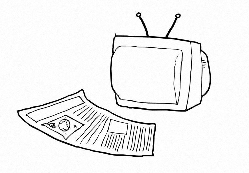 media Disegno da colorare media