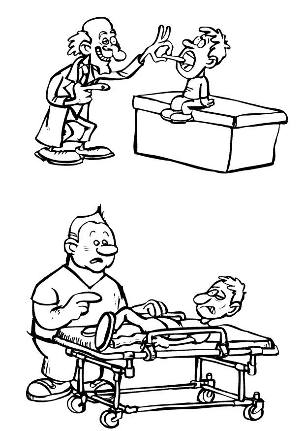 medico e infermiere Disegno da colorare medico e infermiere