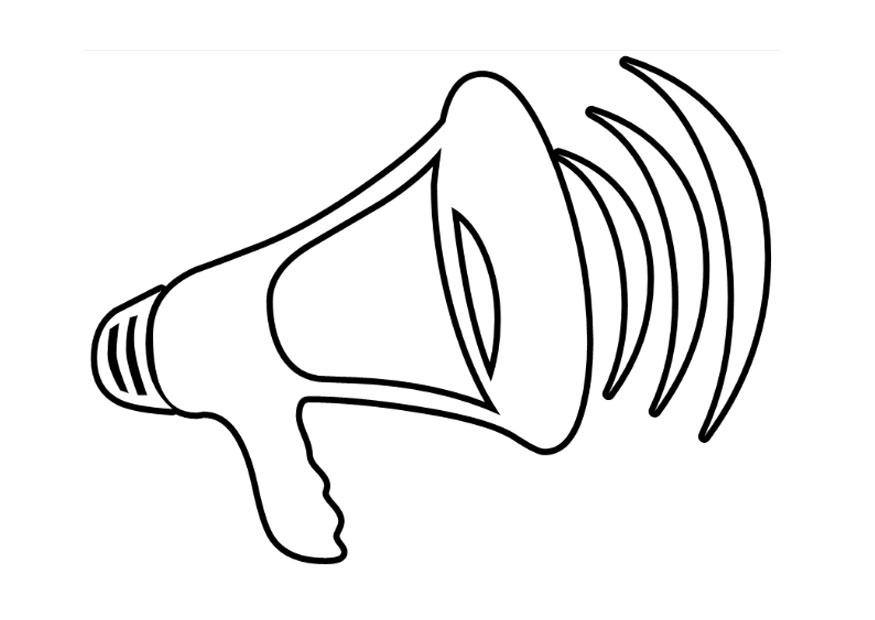 megafono Disegno da colorare megafono