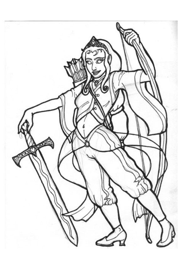 mellia, prinicpesa dellarco Disegno da colorare mellia, prinicpesa dellarco